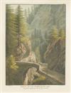 EBEL, JOHANN GOTTFRIED. Die Bergstrassen durch den Canton Graubündten nach dem Langen- und Comer-See.  1826